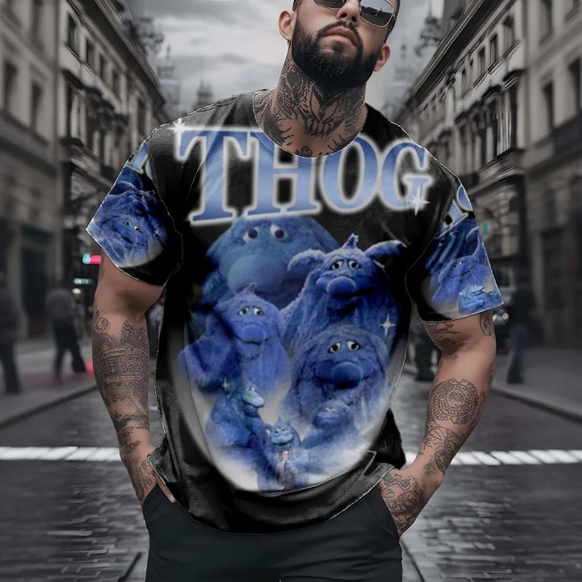 07 Newspaper Last Spesial Robbers More Fight Poster New Arrival Fashion Men's Short Sleeve All-Over Print T-Shirt Unique All-Ove