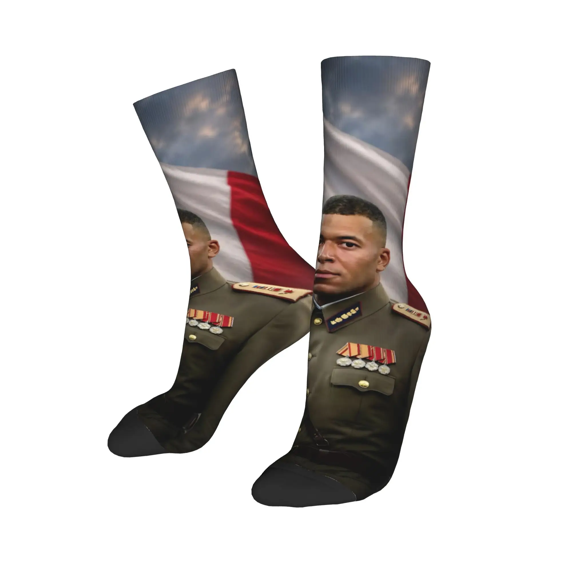 M-Mbappe Dictator Meme Socks Men's Women's Fashion  Socks Novelty Spring Summer Autumn Winter Middle Tube Socks