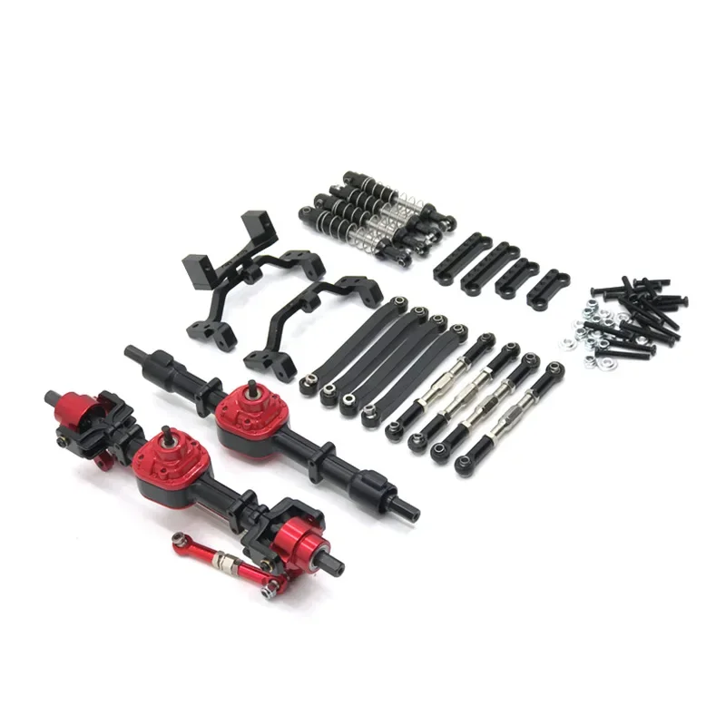 Kit de amortiguador de varilla de amarre de montaje de eje delantero y trasero, piezas de coche RC, actualización de Metal, MN 1/12, D90, D91, D96, MN98, 99S