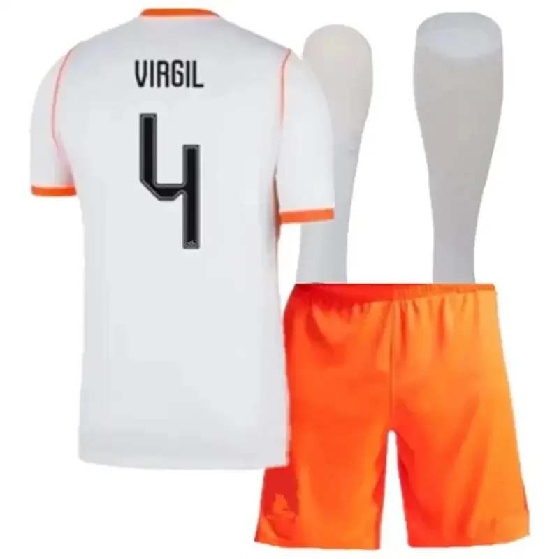 Hot verkopende 26 27 NederlandE shirt Heren Decoratief schilderwerk slim-fit wit 2026 NederlandE tenue shirt Trainingspak - afbeelding 2