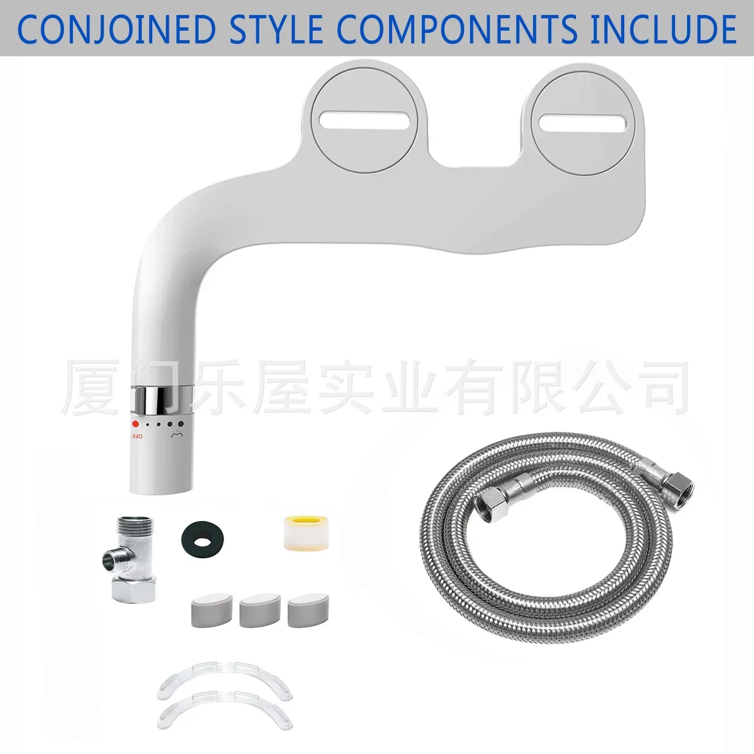 

Premium HJ5600 Non-Electric Bidet - Self Cleaning Nozzle (Frontal and Rear Wash) Water Bidet Toilet Seat Attachment