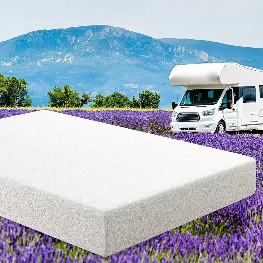 ZINUS-Ultima Memory Foam Mattress, Fiberglass Free, Short Queen Size for RVs, Campers and Trailers, Mattress-in-a-Box, 10 in