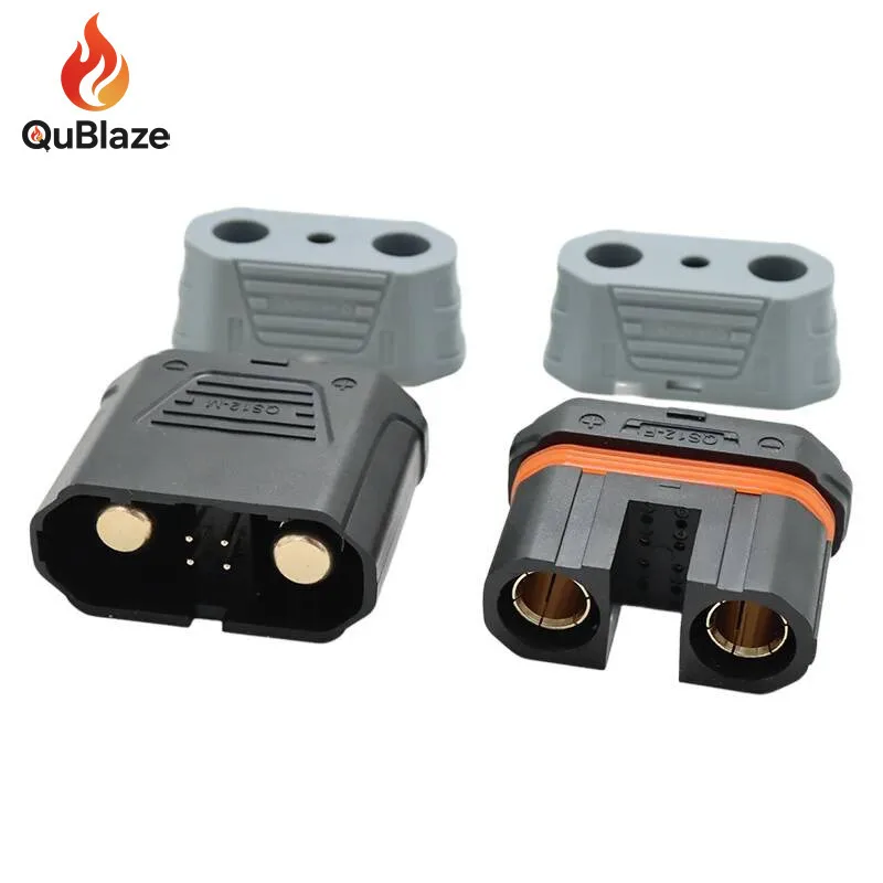 

250A Anti Spark QS12 Male Female Plug High Current Heavy Duty Power Lithium Battery Connector For Aircraft Model Car Start