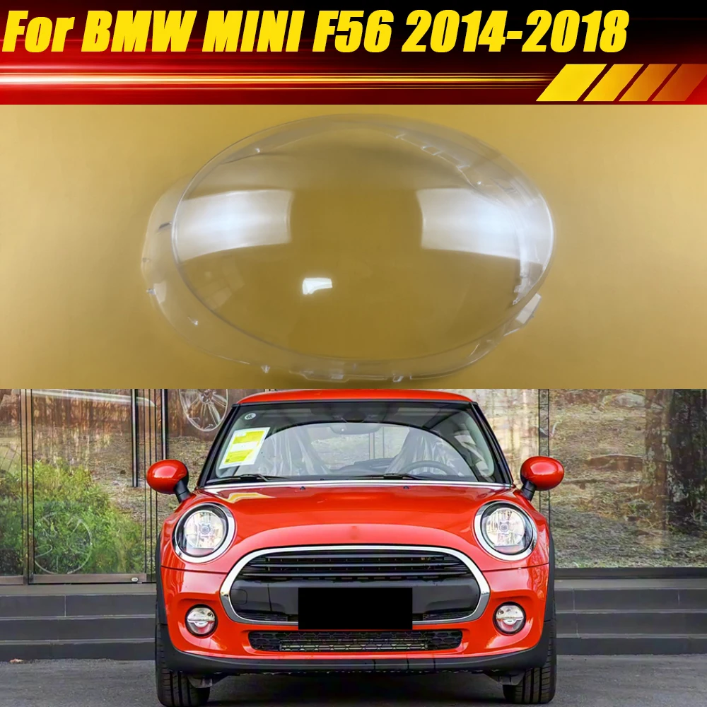 

For BMW MINI F56 2014 2015 2016 2017 2018 Front Lamp Shade Headlight Shell Transparent Cover Lens Replace Original Lampshade