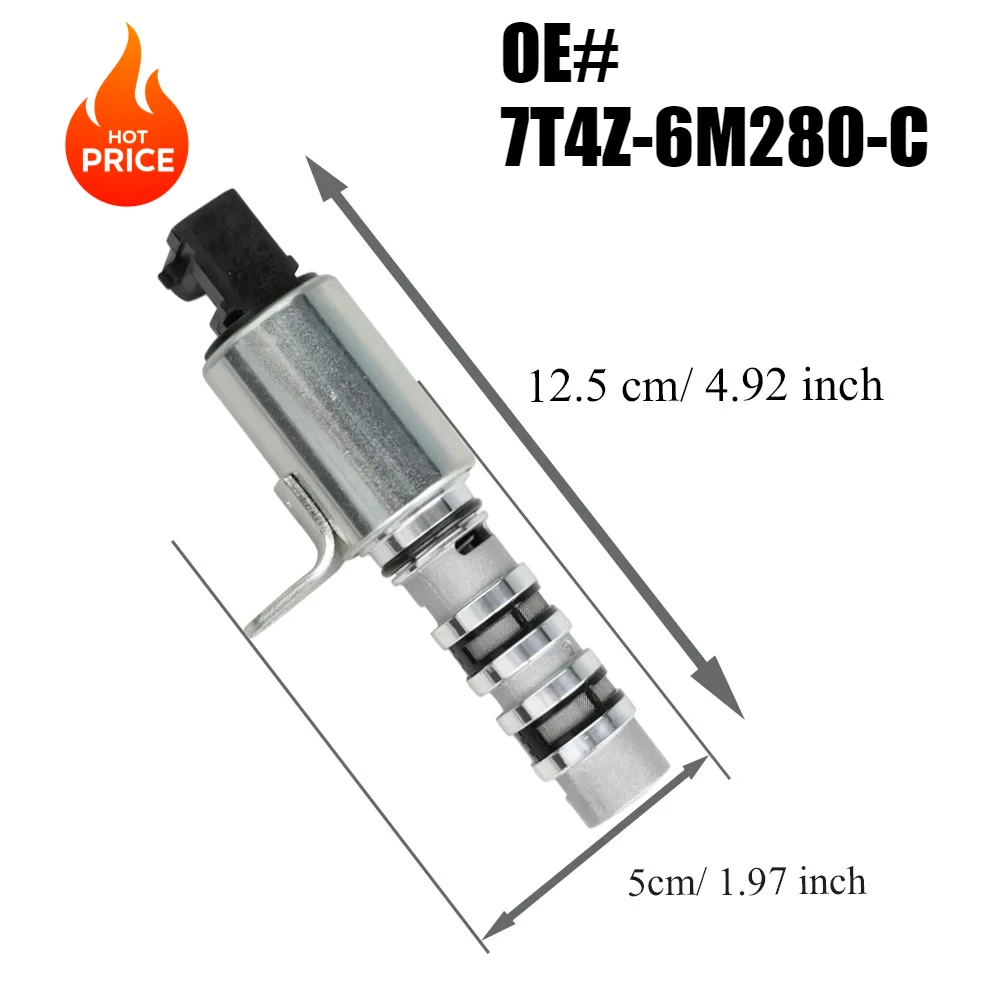 

7T4Z-6M280-C 7T4Z6M280C Engine Camshaft Timing Oil Control Valve for Ford Edge V6 3.5L 2007-2012 VVT Solenoid Valve
