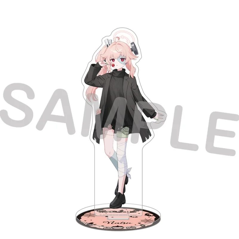 Blue Archive Game Peripherals Acrylic Standee Clear Vivid Print With Base Tabletop Decoration Collectible Souvenir Keychain