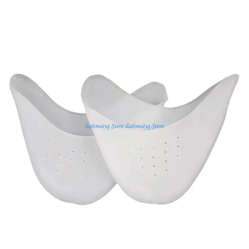 

573B Ballet Pointe Dance Shoe Pad Toe Protectors with Hole Soft Silicone Toe Covers