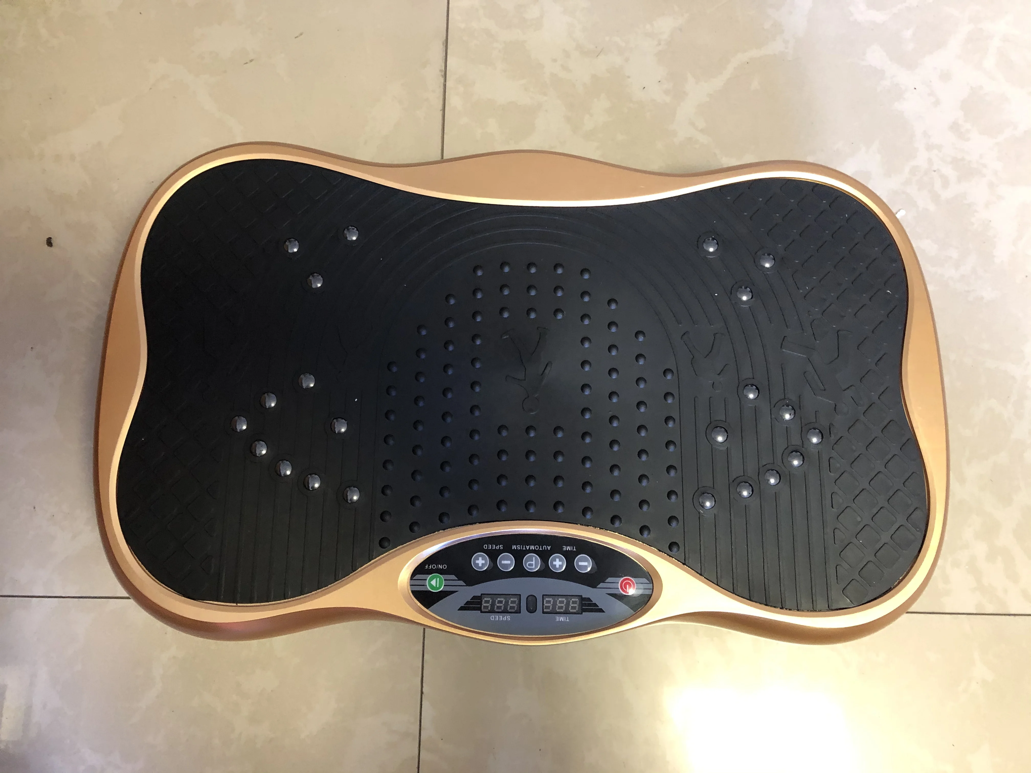 Vibration Plate, Ultra-Thin 99 Speeds Fitness Machine, Body Massager with Foot Massager, 53x31x12cm Oscillating Machine for Home