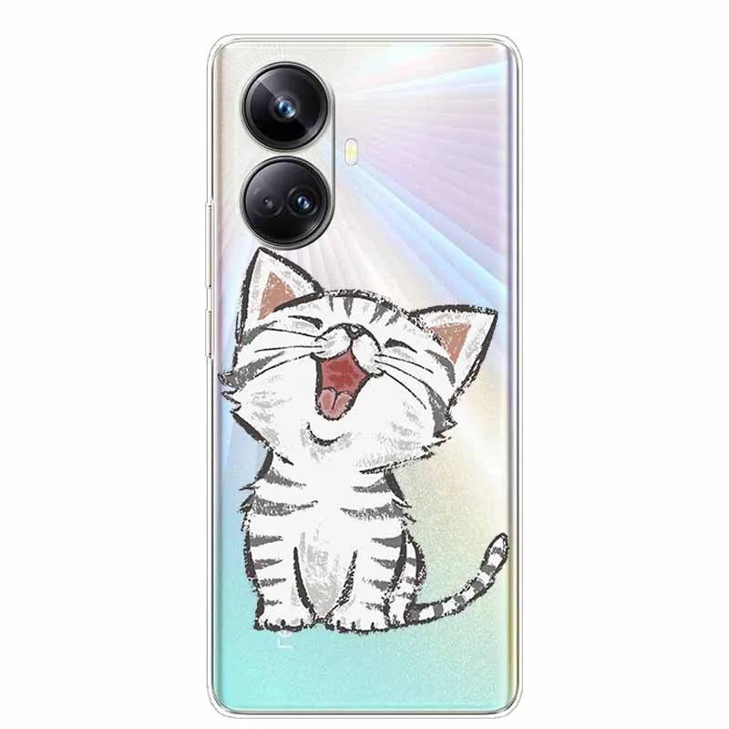 For Realme 10 Pro+ Plus 5G Case Cute Soft Silicon Clear TPU Coque for Realme 10 Pro 5G Phone Cover Realme10 Pro Plus Transparent