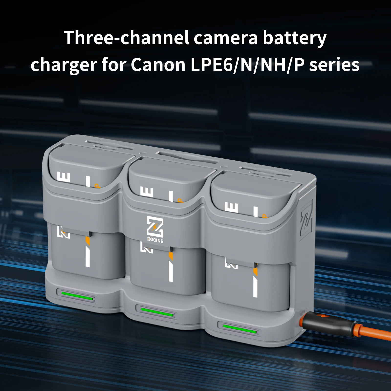 ZGCINE PC2 PC3 NP FZ100 LPE6 Camera Battery Charger for SONY NP-FZ100 Battery A9 A7M4 A7R5 A7C ZVE1 A6700 A7III FX30 Camera