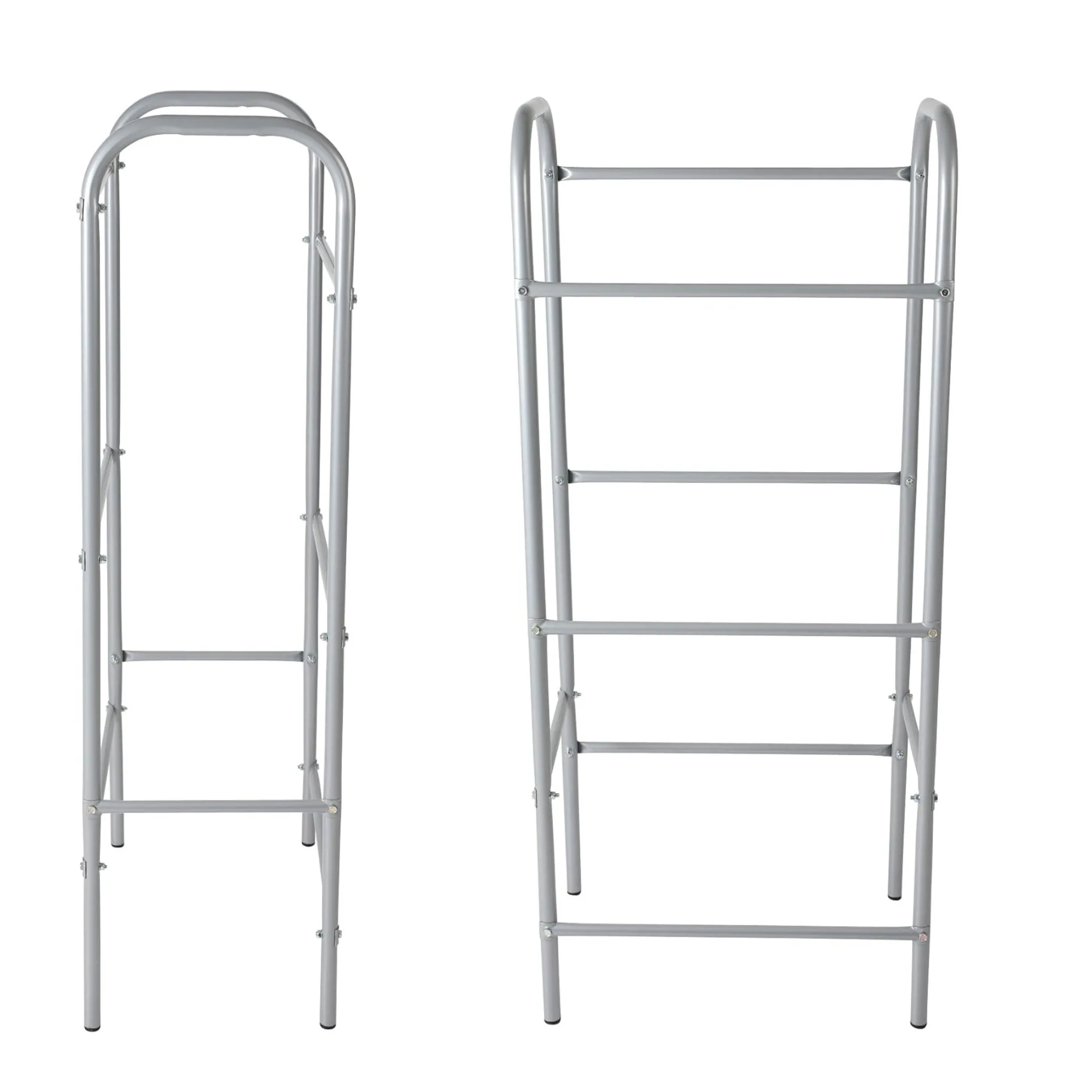 Modern simple silver three-layer wrought iron beer case indoor and outdoor functional wrought iron rack