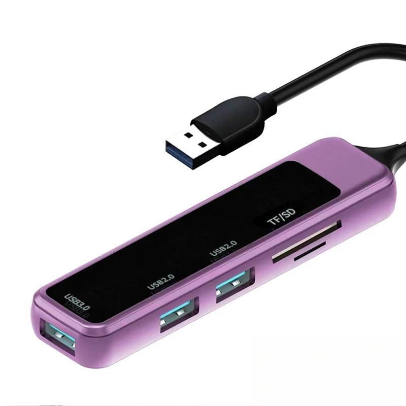 Lector de tarjetas SD/TF multifunción USB3.0, 3 puertos, teléfono móvil, computadora portátil, concentrador, estación de acoplamiento