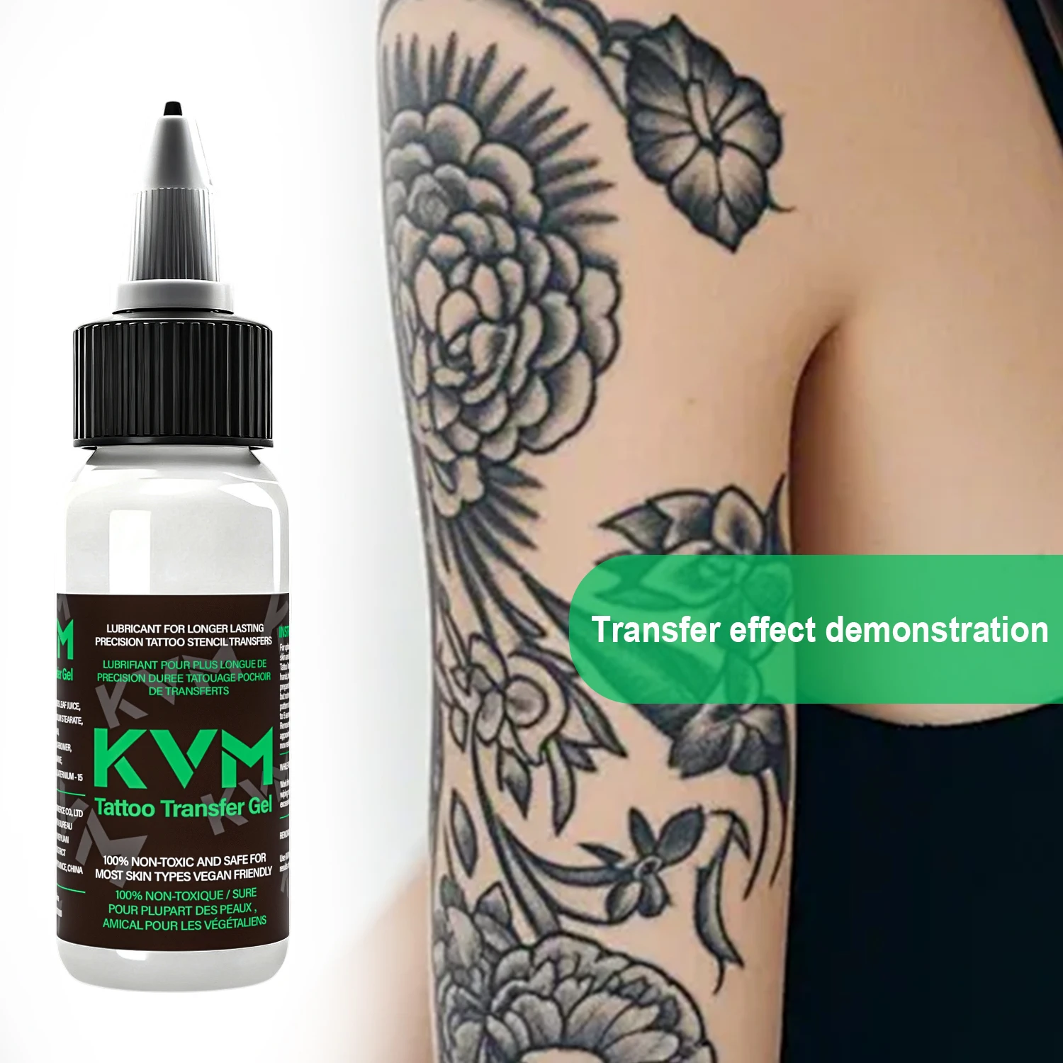 KVM 30 مللي 1/2/3 قطعة استنسل الوشم المهنية ماجيك جل ناسخة حرارية جل نقل الاشياء الحل كريم الوشم اكسسوارات