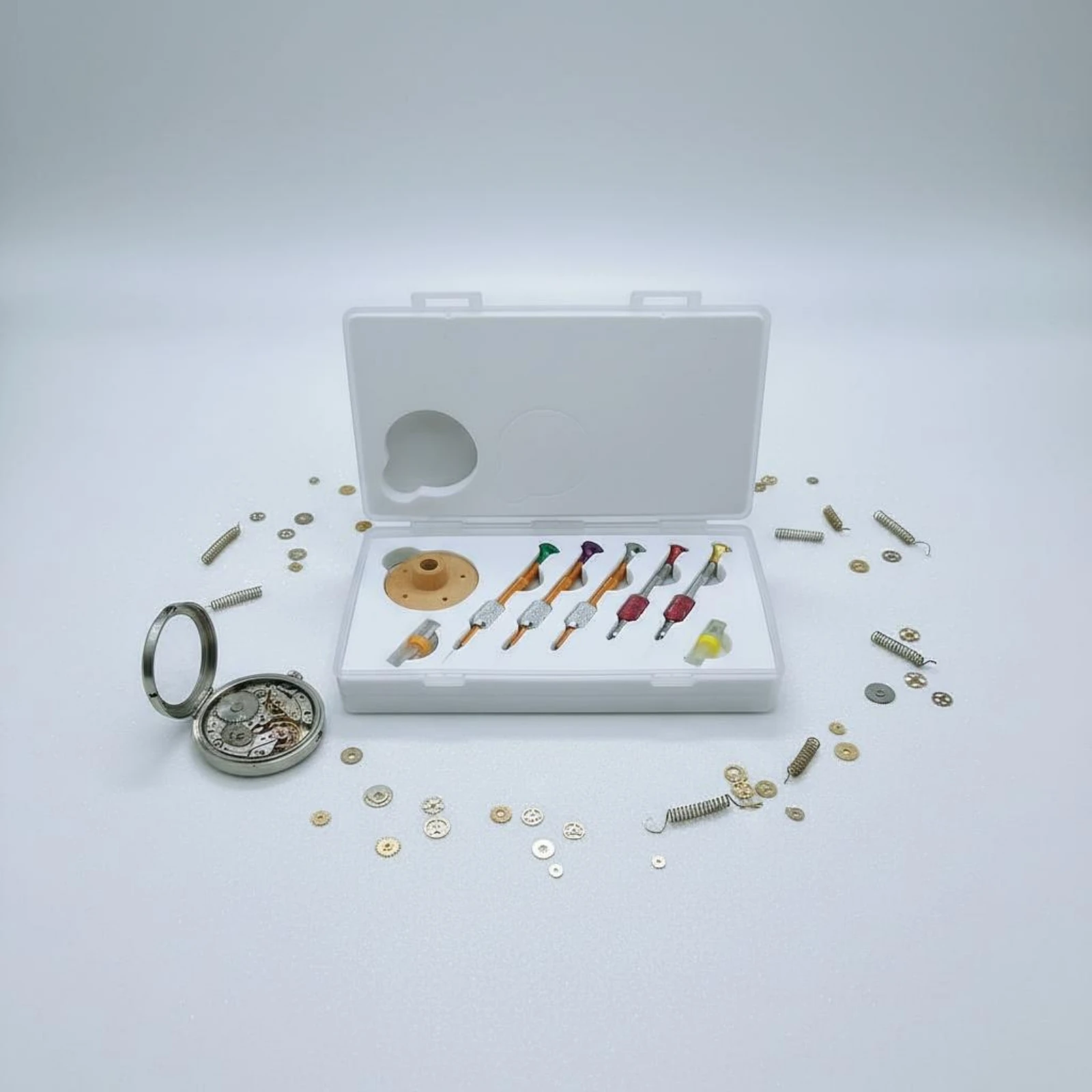 

Mini Electronics Repair Tool Kit Interchangeable Heads Precision Screwdriver Set for Watchmaker Home Adjustments