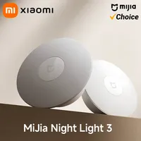 Xiaomi Mijia Night Light 3 Motion Sensor Bedside Lamp with Adjustable Brightness Smart Human Body Detection for BedroomKids Room