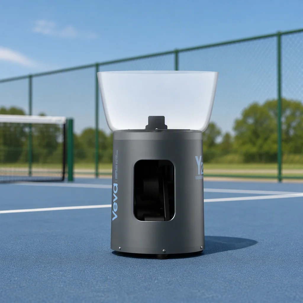 Y2 Portable Tennis Ball Machine, 110 Balls, OTA API Integration, Self-Service Training, Coach Equipment, Lightweight