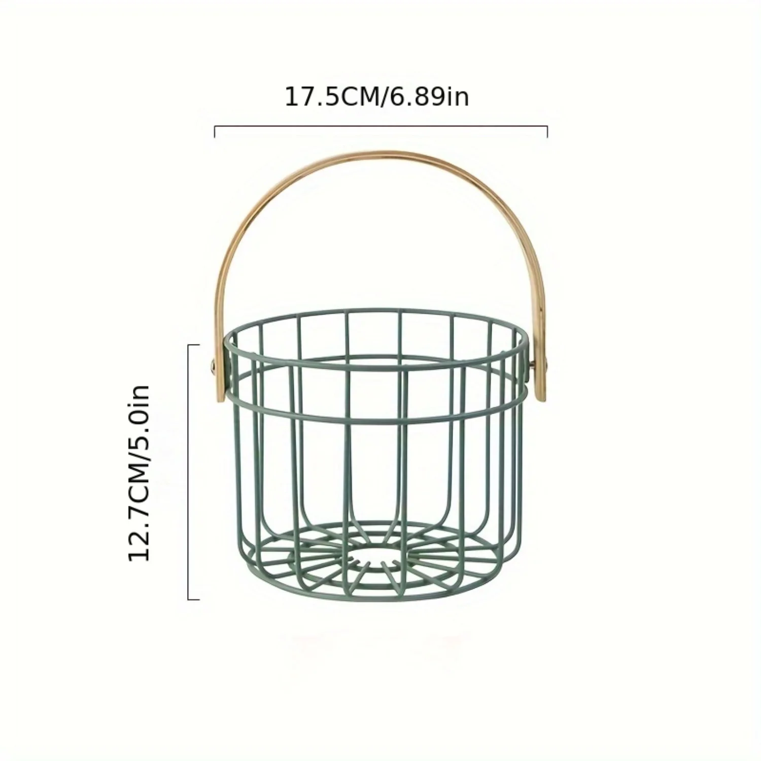 Metal  Baskets, Contemporary Iron Wire Snack And Sundries Organizer With Wooden Handle, Multipurpose Picnic Baskets, Ideal For L