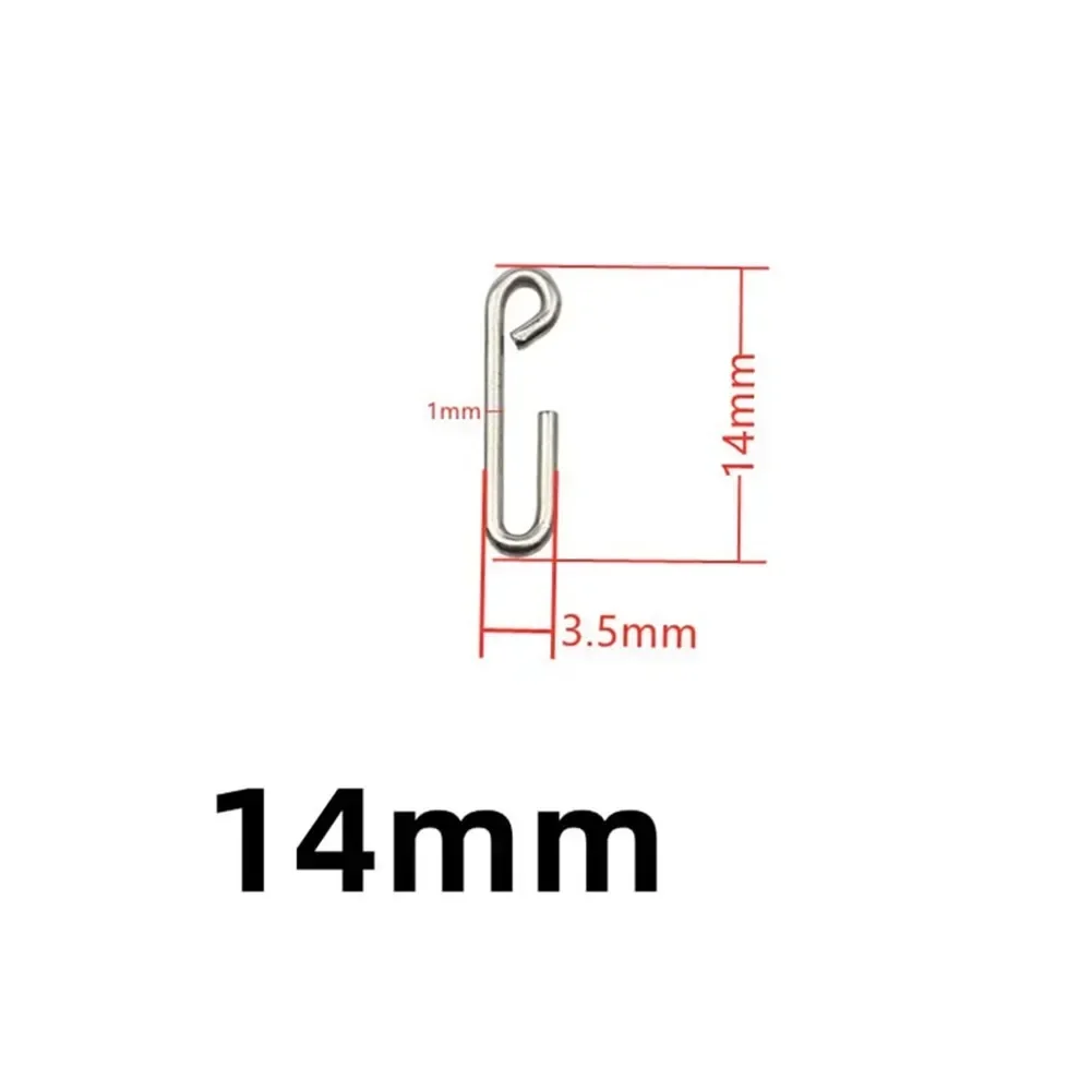 

100pcs 14mm Quick Change Snaps Stainless Steel Clip Fishing Hook Lure Connector Quick Change Snap Fish Tackle Pesca Isca