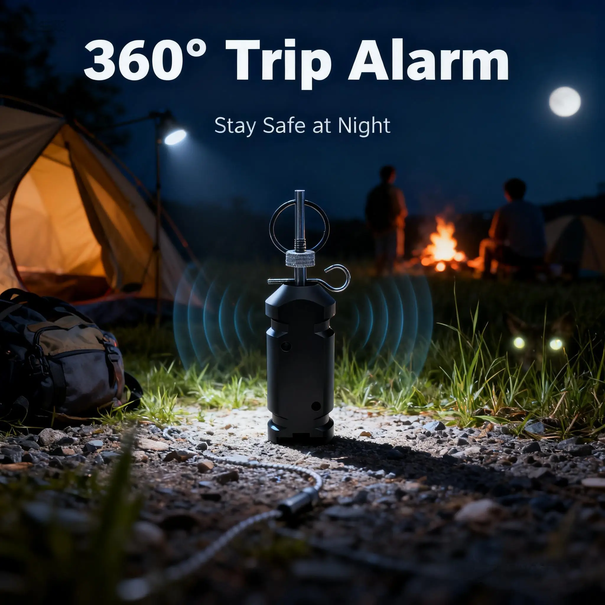 

Trip Alarm Outdoor Camping & Property Security Device Early Warning Perimeter Alert for Farms & Campsites Stay Safe at Night