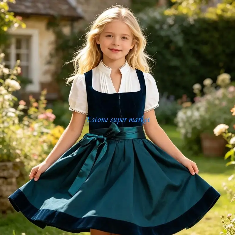 090B White Shirt For Children Soft Polyester Fabric Great For Classroom And Holiday Event Fashionable Girl Tops Blouse