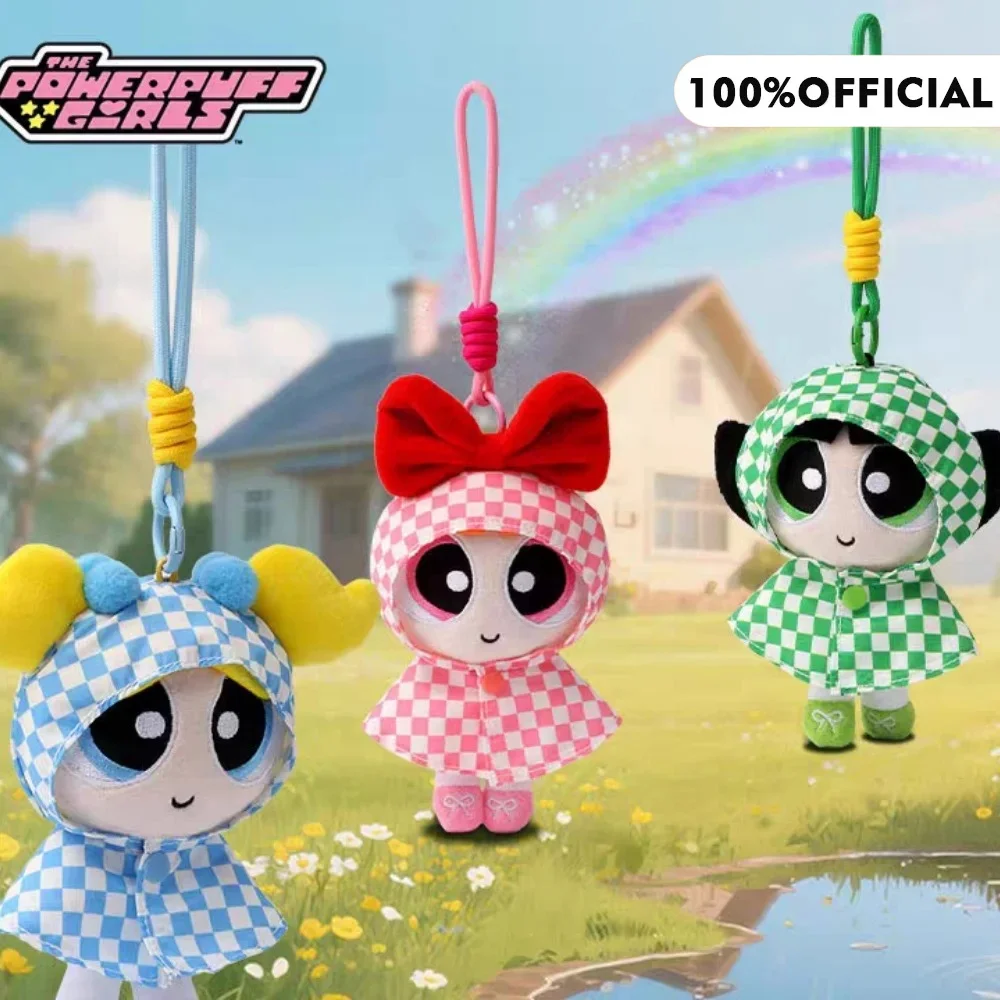 Powerpuff الفتيات 15 سنتيمتر زهر فقاعات Buttercup أفخم دمية المفاتيح الديكور ظهره الحلي هدايا عيد الميلاد