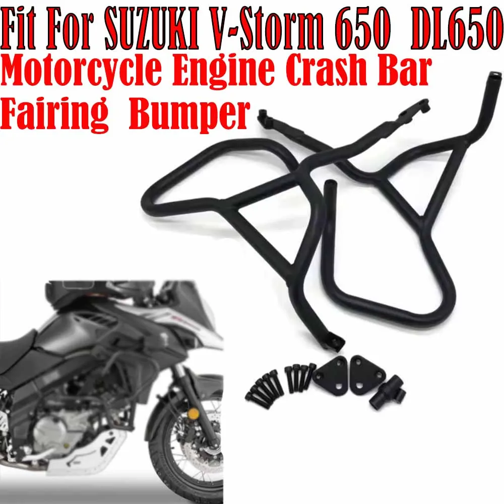 

Fit For SUZUKI V-Storm 650 DL650 DL 650 XT V Storm XT660 2011-2024 Motorcycle Engine Guard Crash Bar Bumper Stunt Cage Protector
