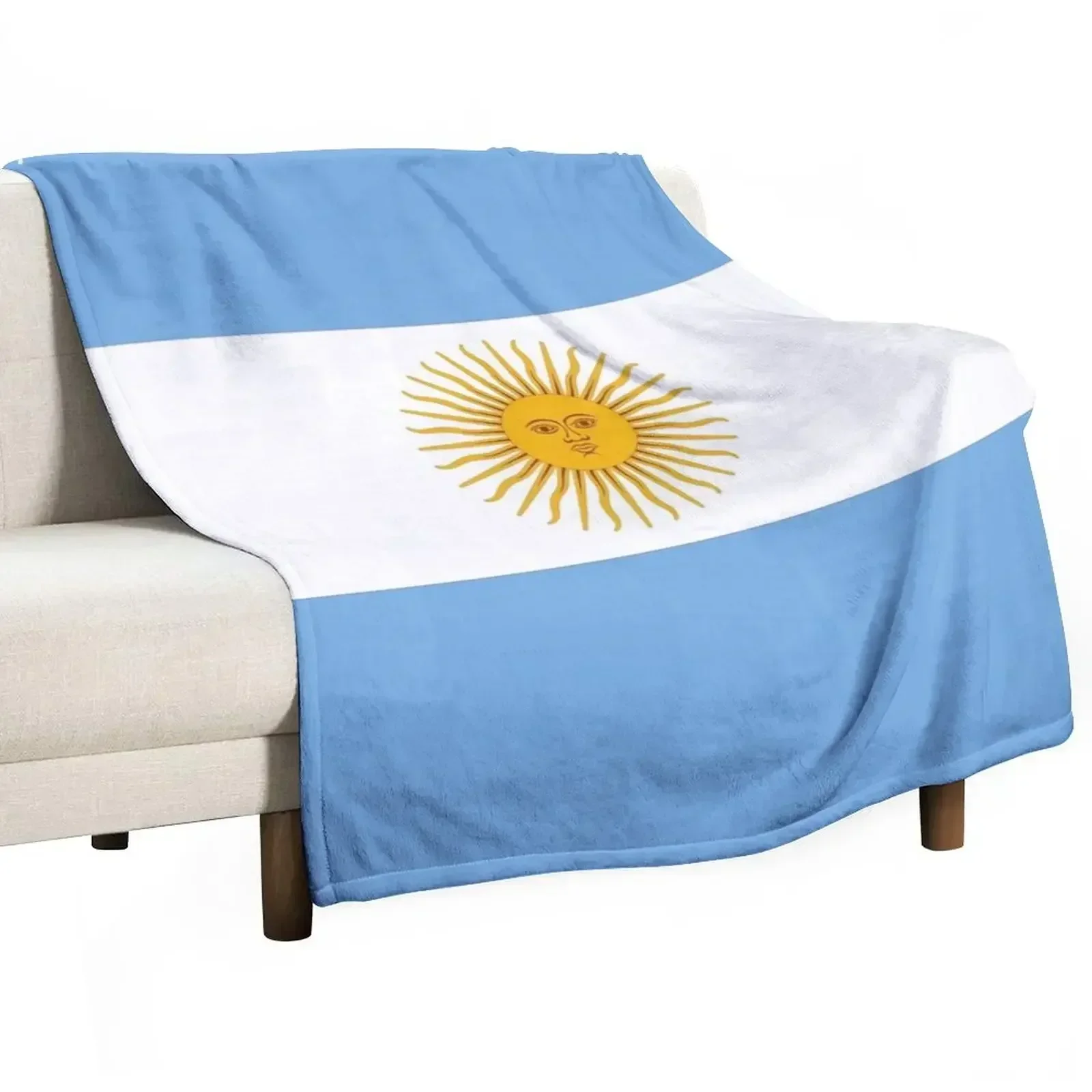 

The flag of Argentina Throw Blanket Luxury Designer Furrys Camping Blankets