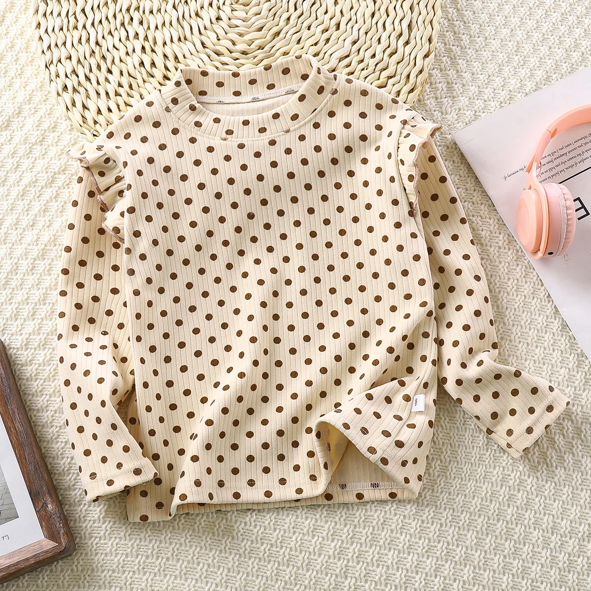 1-12 Years Kids Top Spring Autumn Baby Girls Flowers Long-sleeve T-Shirt Sweatshirt Children Daily Leisure Bottoming Shirt image 2