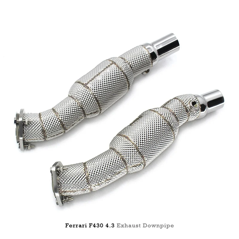 Head Section High flow Pipes Exhaust Pipes branch downpipe Exhaust Pipe with catalyst for Ferrari F430 4.3 2005-2009