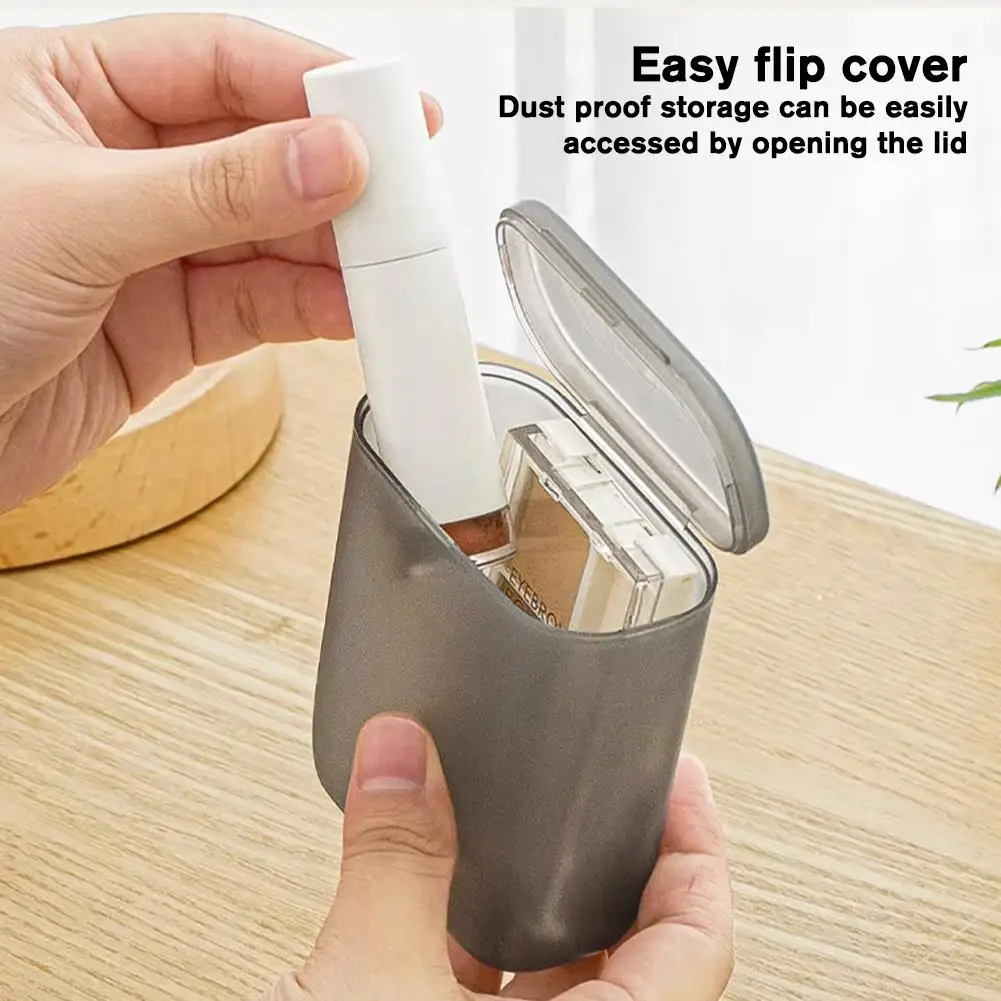 Portable Data Cable Storage Box With Cover Headphone Charger Mobile Phone Travel Transparent Wire Container Box For Office Home