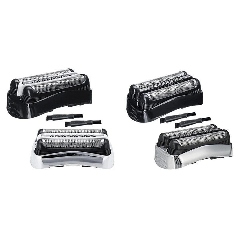 ชุดเปลี่ยนหัวโกน2ชิ้นและชุดฟอยล์สำหรับ Braun ชุดที่3มีดโกนไฟฟ้า3 301 310S 320S 330S 340S 360S 380S