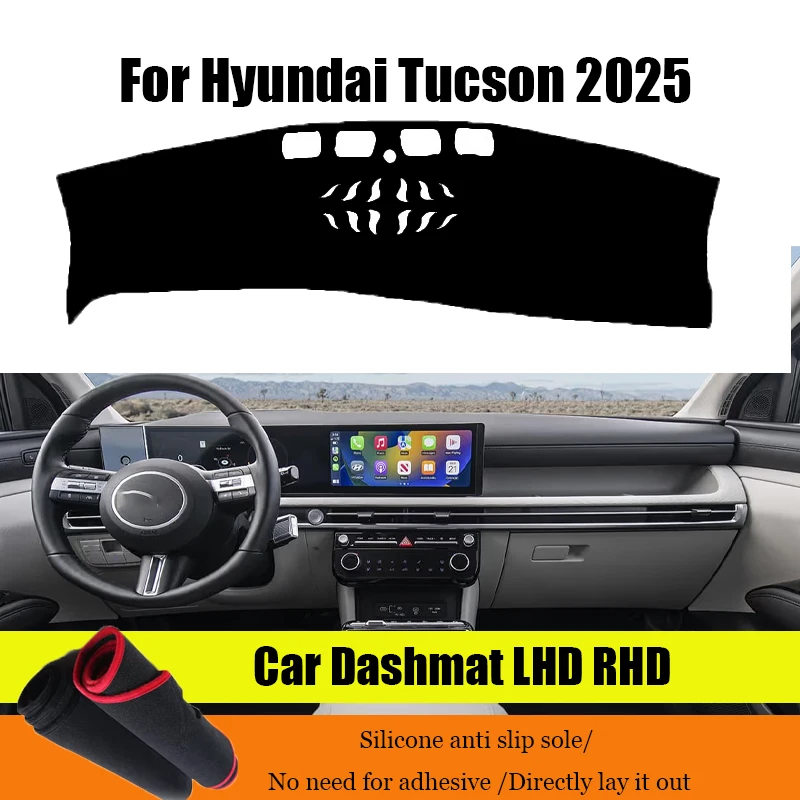 

Автомобильные аксессуары ZUIMI, чехол для приборной панели, коврик для приборной панели, коврик для приборной панели Hyundai Tucson 2025 LHD RHD, чехол для приборной панели, козырек от солнца