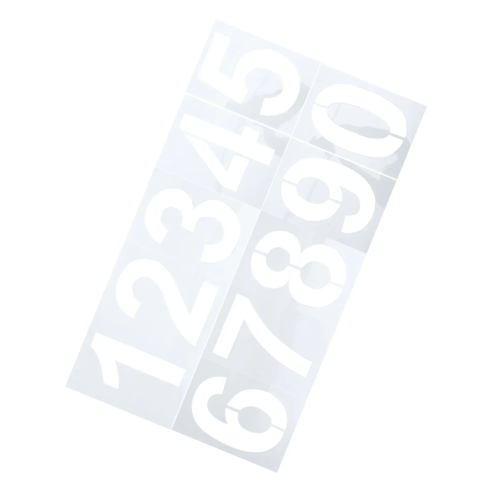 10Pcs Spray Paint Stencil Large Number Set 10 Inch Reusable Number Stencils for Parking Lot Curb Address Road Marking Templates