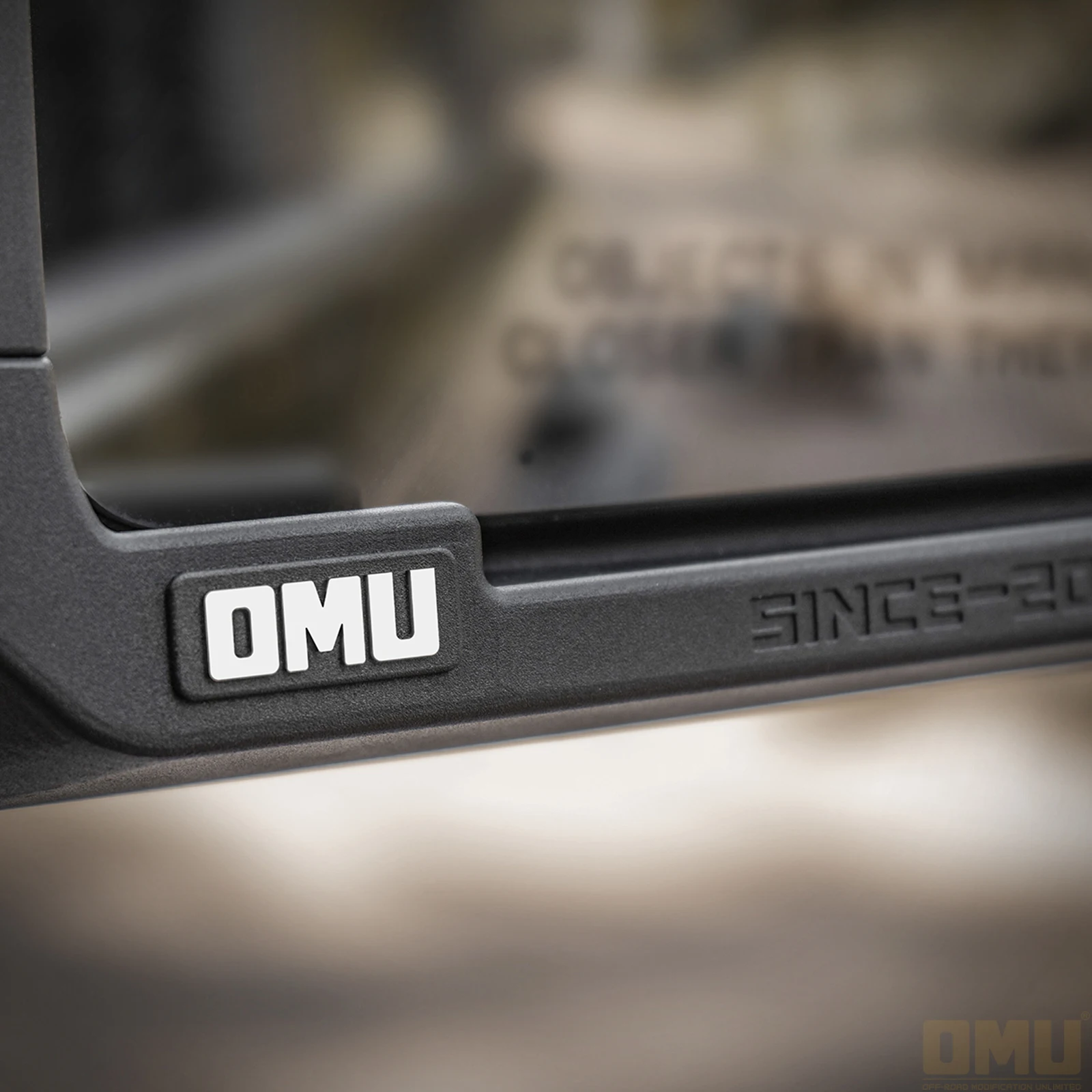 OMU Genesis Series Aluminum Rearview Mirror Rain Shield Frame Rain Eyebrow For Ford Bronco / Bronco Raptor 2021-2026