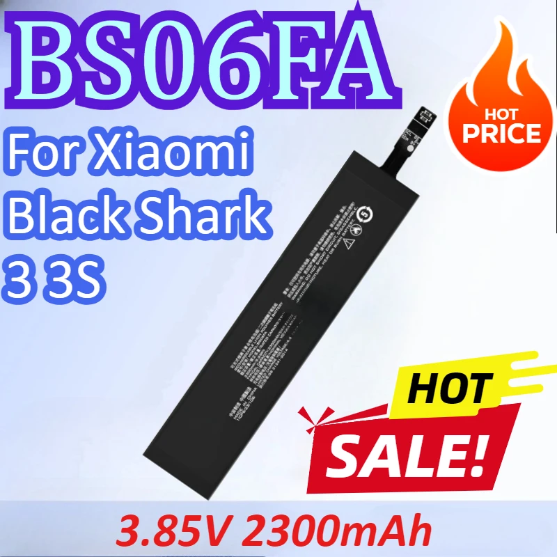 

BS06FA 3.85V 2300mAh Mobile Phone Battery For Xiaomi Black Shark 3 3S High Quality Rechargeable Battery