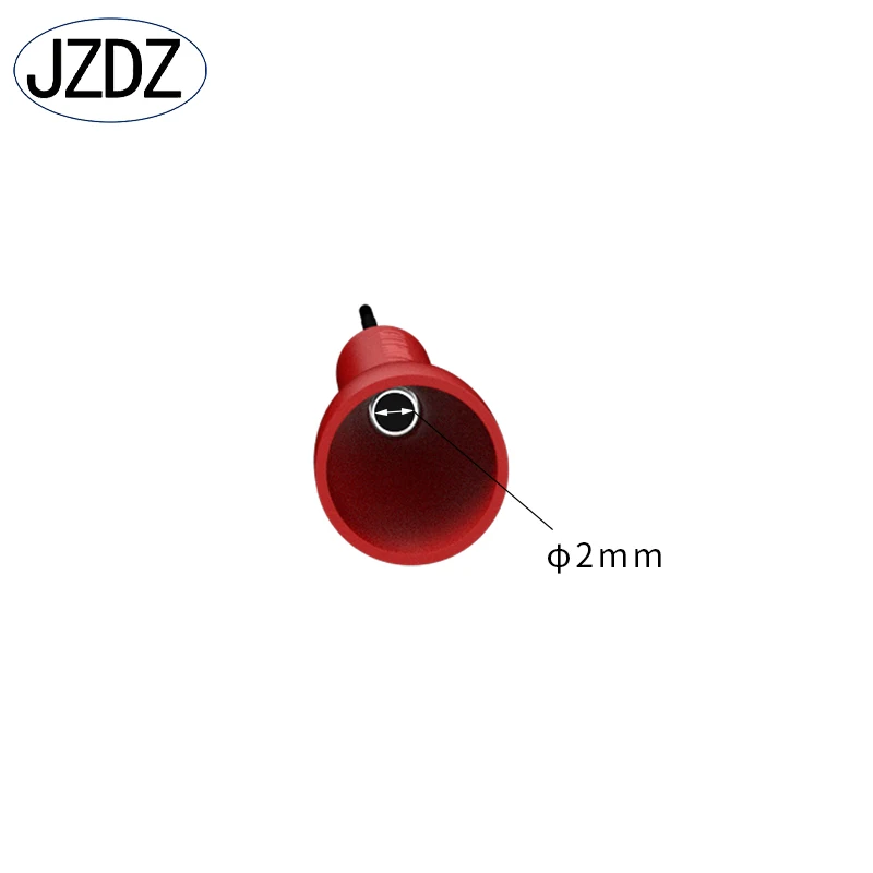 Imagem -02 - Agulha de Isolamento de Sonda de Teste Jzdz Pino Inoxidável Multimedidor para Testes de mm J.30038 mm 10 Pcs