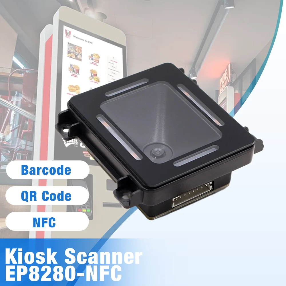 EP8280-NFC Access Control End Point Vending Machine, 1D/2D Barcode Scanner QR/NFC/RFID Reader USB Management System