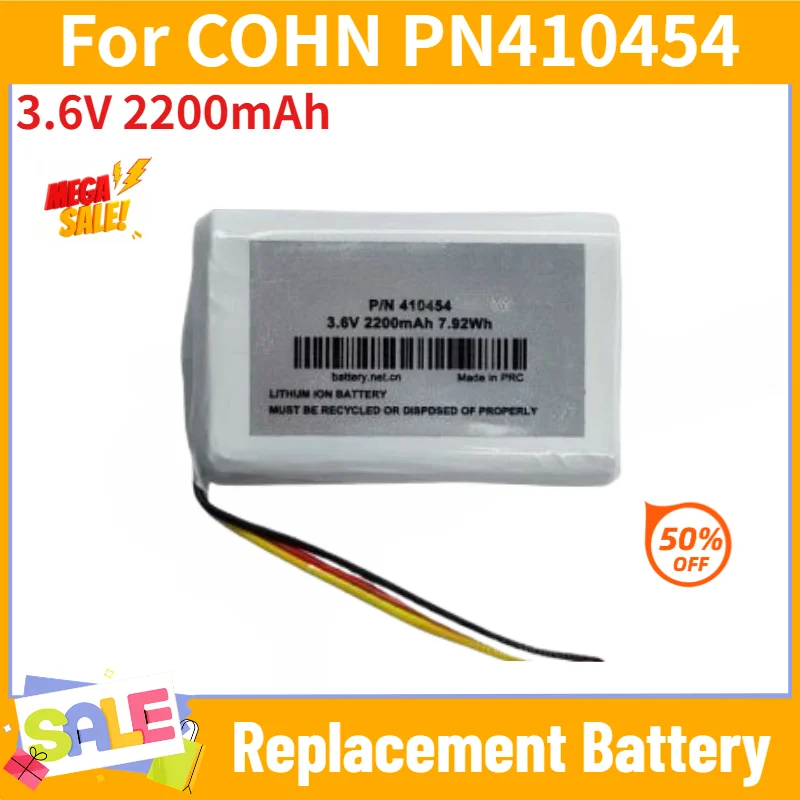 3.6V 2200mAh Battery For COHN PN410454 High Quality Replacement Battery
