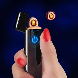 USB Rechargeable Tungsten Wire Safety Lighter Portable Fast Charging Lighter Men's Exquisite Gift Cigarette Accessory Ignition