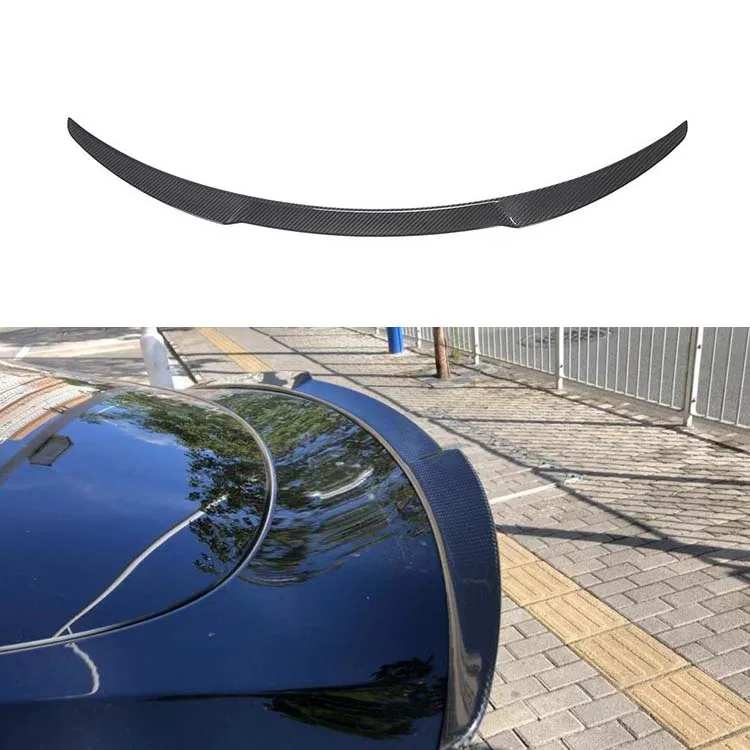 Creeaes 100% Dry Carbon Fiber Car Tail Wings Rear Truck Spoiler For Teslas Models Y 2019-2022