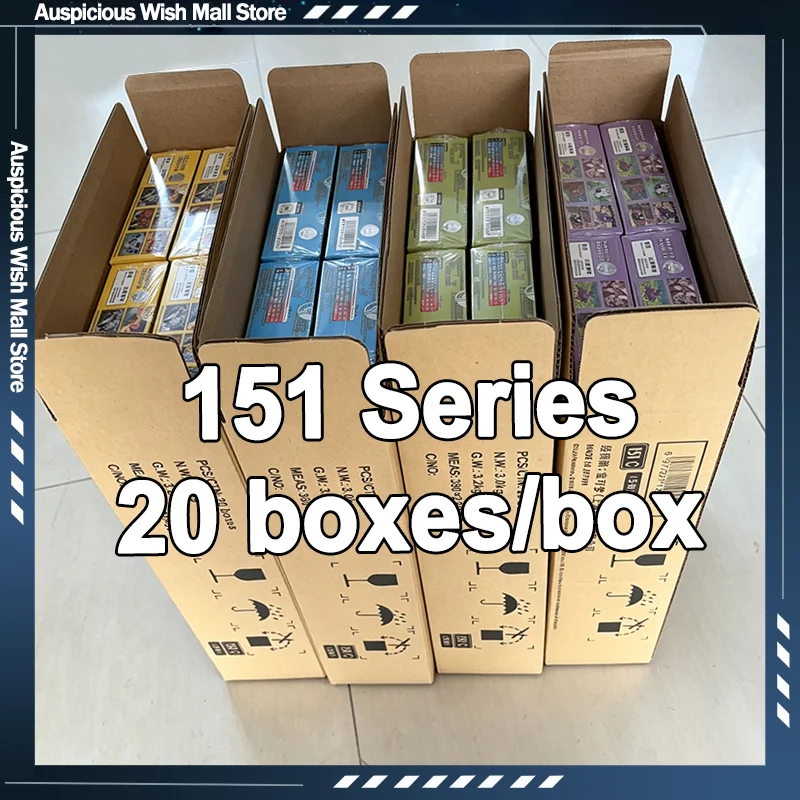 20 Boxes/Box Pokemon Ptcg Card Simplified Chinese Zhu Zi Collected 151 Change Series Blind Box Card Ponyta Collectible Cards Toy