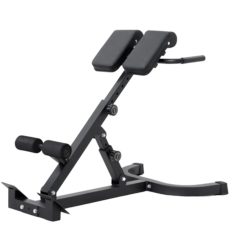 

Multifunctional Metal Roman Chair Commercial and Household Folding Waist Hip Trainer Goat Tips Bodybuilding Fitness Equipment