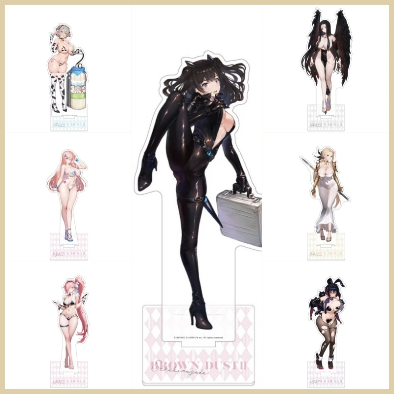 Game Browndust2 Acrylic Stand Justia Wilhelmina Eclipse Anime Game Stand Standing Plates Gifts Ornament Toys 15cm