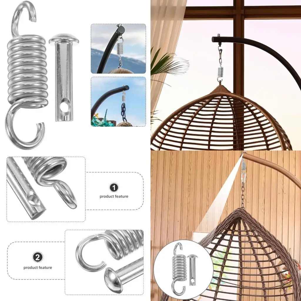  Spring Steel Rotating Hook For Sandbag Swing Rustproofed Quiet Performances