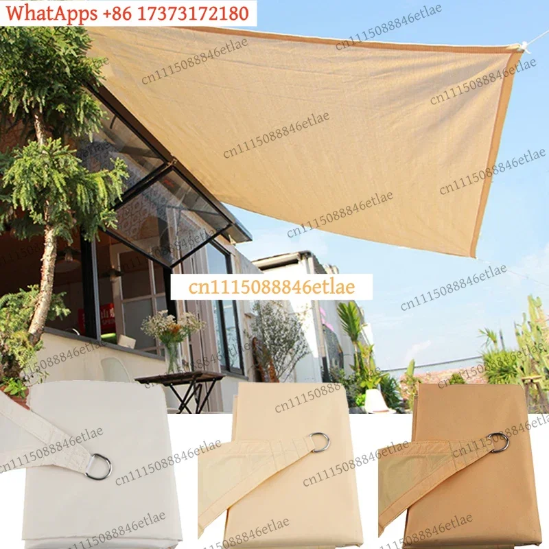 k3 Shade Sail ISO9239-1 Certified 300D Polyester UPF50+ Wind Load 45kN/m² Fire Retardant B1 Not OEM Beige 3x4m Triangle