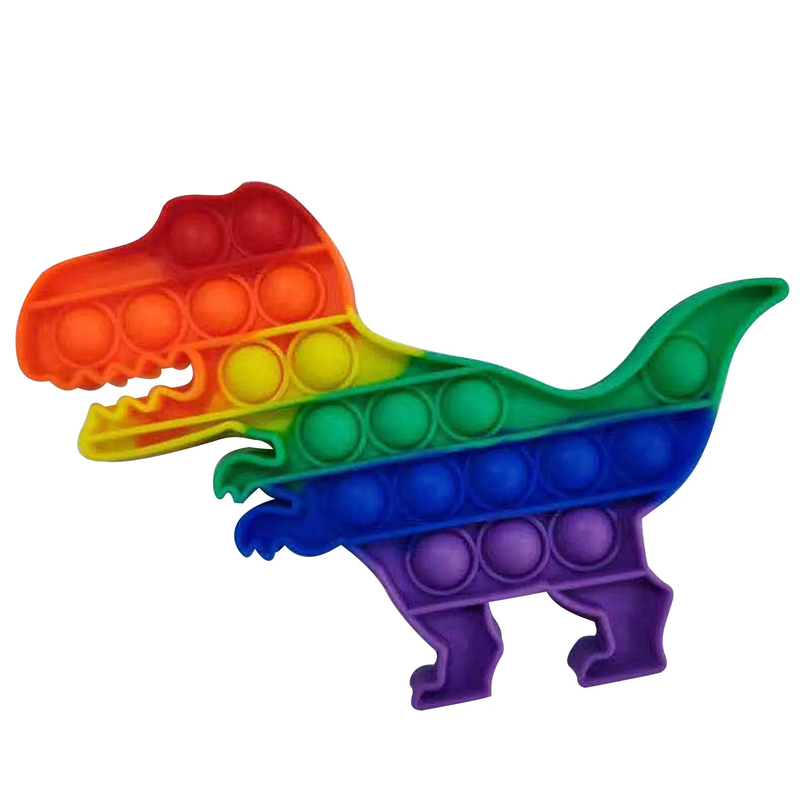 Giocattoli sensoriali Arcobaleno Dinosauro Agitarsi Giocattoli Per bambini Spingi il suo autismo Kawaii ha bisogno di giocattoli antistress Squishy Aнтистelerinсс