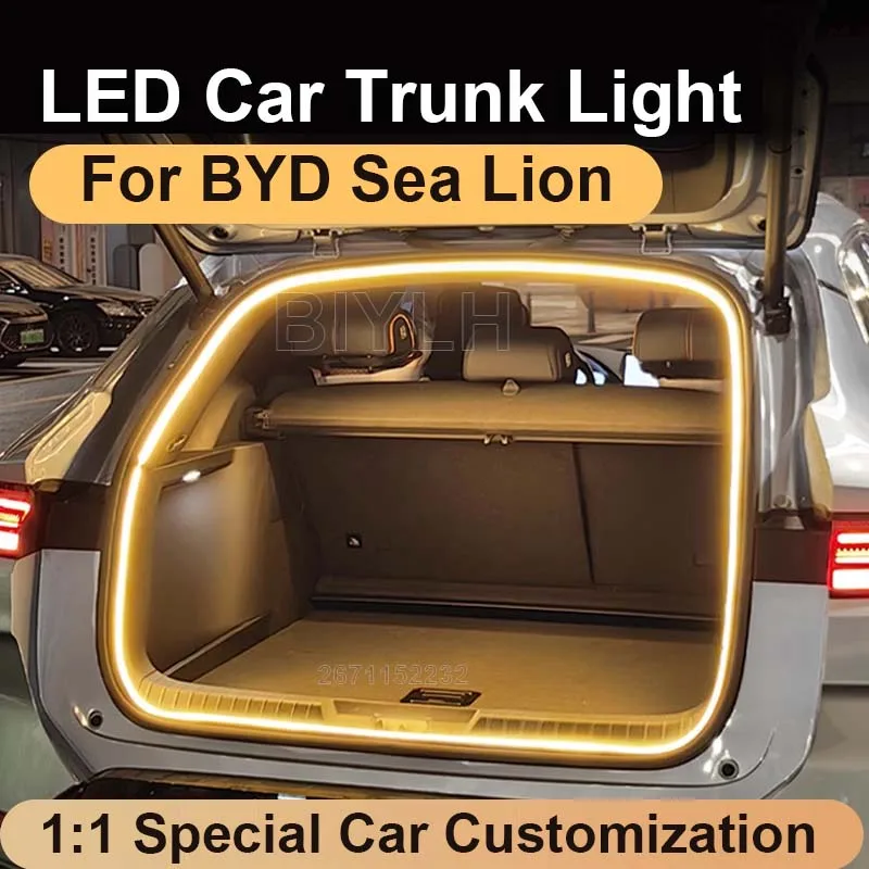 Trunk Light For BYD Sea Lion Car LED Ambient Light Customized Tail Box Lamp Brighten The Welcome Light Car Interior Accessories