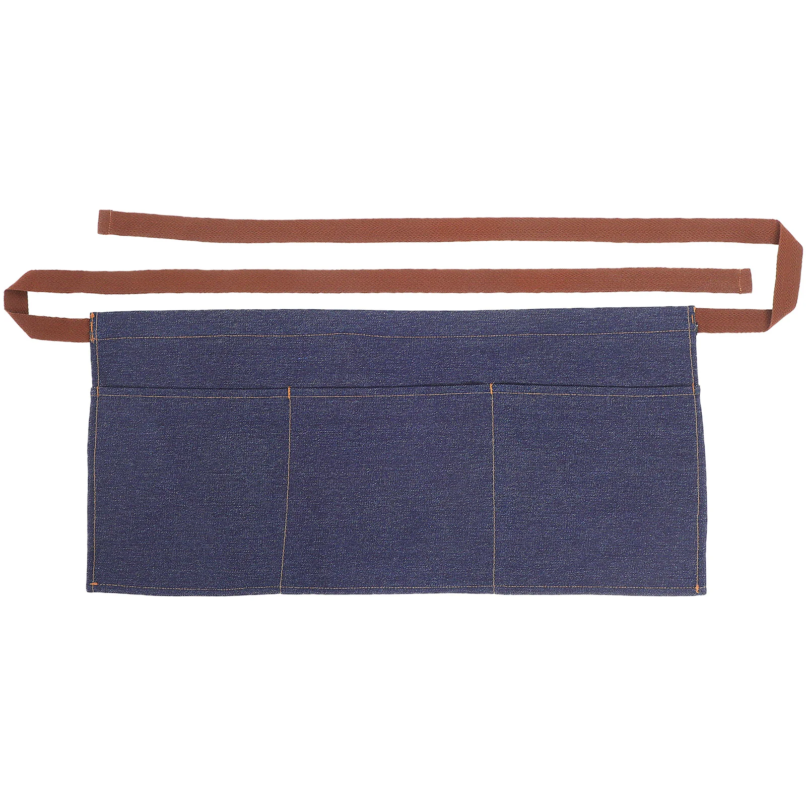 مريلة نصف من قماش الدنيم القطني بجيوب متعددة، خادم الخصر، ملابس عمال المطاعم، الطبخ، الخبز، البستنة، لوحة فنية للنادلة #1