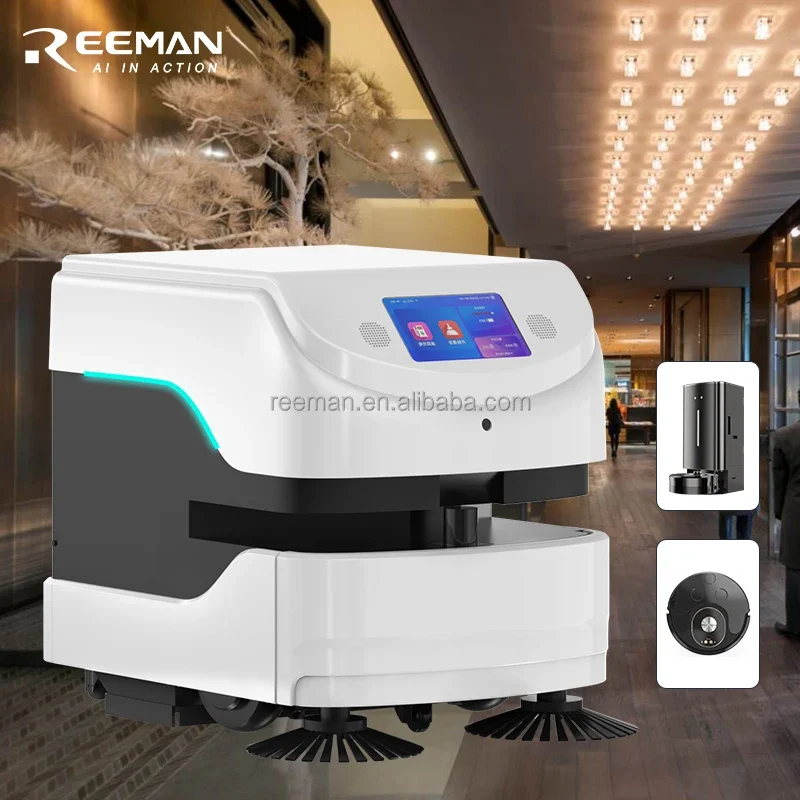 Robotic Floor Sweeper Smart Vacuum Cleaner Autonomous Mop Robots Sweeping Machine For Industry Robotic Floor Sweeper