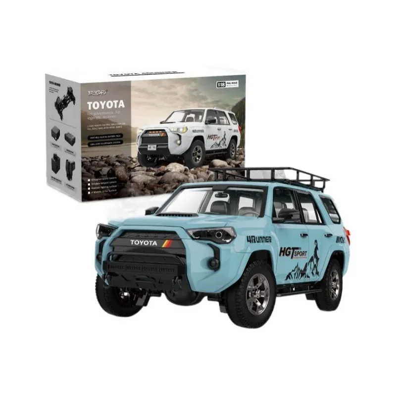

1/18 Toyota Speedmaster high-simulation electric model static ornament lighting smoke sound four-wheel drive remote control car